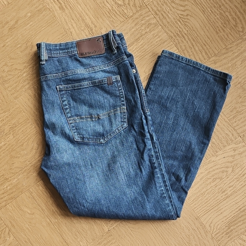 Buffalo David Bitton Men's Blue Straight Jeans